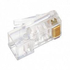 Коннектор RJ-45 под витую пару, категория 5e, универсальный (для одножильного и многожильного кабеля) Cabeus 8P8C