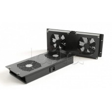Панель вентиляционная с 2 вентиляторами для шкафов серии TTC2 Hyperline TFAT-T2FM-RAL9004