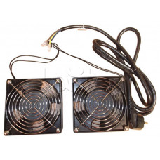 Вентилятор двойной для настенных шкафов Hyperline TFY-WMC-2FAN