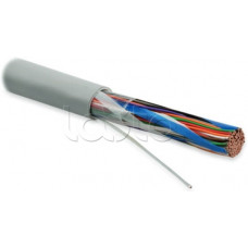 Кабель витая пара, неэкранированная U/UTP, категория 3, 50 пар (24 AWG), одножильный (solid), LSZH нг(С)-HF, серый Hyperline UTP50-C3-SOLID-INDOOR-LSZH