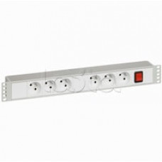 Блок розеток 19" с выключателем и индикацией Legrand (033288)