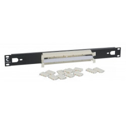 Кросс-панель 110 типа 50 парная, 19" 1U с модулями Cabeus CP-50P-110TYPE