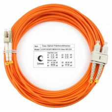 Шнур оптический duplex LC-SC 62,5/125 mm 25м LSZH Cabeus FOP-62-LC-SC-25m
