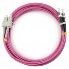 Шнур оптический duplex SC-ST 50/125 mm OM4 10м LSZH Cabeus FOP-50-OM4-SC-ST-10m