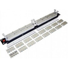 Панель кроссовая 10 типа, 64 пары, 19", 1U LANMASTER LAN-RS110-64FT/6