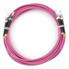 Шнур оптический duplex ST-ST 50/125 mm OM4 20м LSZH Cabeus FOP-50-OM4-ST-ST-20m