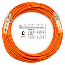 Шнур оптический duplex LC-LC 62,5/125 mm 20м LSZH Cabeus FOP-62-LC-LC-20m