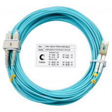 Шнур оптический duplex LC-SC 50/125 mm OM3 25м LSZH Cabeus FOP-50-LC-SC-25m