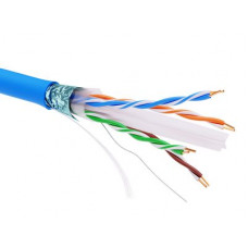 Кабель информационный экранированый F/UTP 4х2 CAT6A, PVC, синий RN6AFUPV5BL DKC