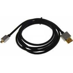 Шнур HDMI - micro HDMI gold 3 м Ultra Slim (блистер) (5шт/уп) REXANT 17-6725