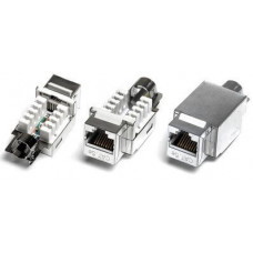 Модуль Keystone Jack, RJ-45, категория 5e, полный экран Hyperline KJ2-8P8C-C5e-90-SH-F-WH