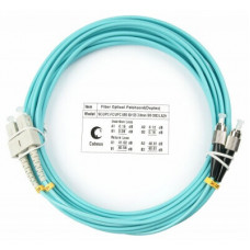 Шнур оптический duplex SC-FC 50/125 mm OM3 7м LSZH Cabeus FOP-50-SC-FC-7m