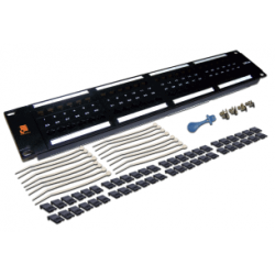 Патч-панель 19", 48 портов RJ-45, категория 6, UTP, 2U LANMASTER LAN-PPL48U6