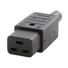 Розетка IEC 60320 C19, 16A, 250V, формата Mosaic, 45x45 LANMASTER LAN-SIP-23IEC-C19