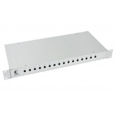 Бокс оптический 19", 1U на 16 ST/FC портов Cabeus FO-19-16ST