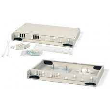 Бокс оптический 19" на 6 дуплексных проходных адаптеров Hyperline FO-19BOX-12SC