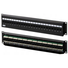 Патч-панель настенная c передним монтажом, 24 порта RJ-45(8P8C), категория 5e Hyperline PPW-24-8P8C-C5e-FR