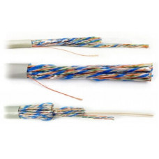 Кабель многопарный витая пара, неэкранированные (U/UTP), категория 5, 24 AWG, одножильные, модульные, внутренние, LSZH Hyperline UUTP48W-C5-S24-IN-LSZH-GY