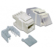 Вставка Keystone Tooless RJ-45, категория 6, белая, без инструмента LANMASTER LAN-TK45U6/180-WH