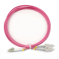 Шнур оптический duplex LC-SC 50/125 mm OM4 2м LSZH Cabeus FOP-50-OM4-LC-SC-2m