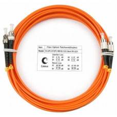 Шнур оптический duplex FC-ST 62,5/125 mm 7м LSZH Cabeus FOP-62-FC-ST-7m