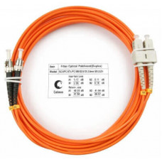 Шнур оптический duplex SC-ST 62,5/125 mm 5м LSZH Cabeus FOP-62-SC-ST-5m