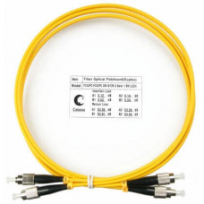 Шнур оптический SM 9/125 duplex FC/FC (15 м) Cabeus FOP(D)-9-FC-FC-15M