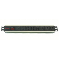 Блок распределения питания для 19" шкафов, 8 розеток IEC60320 С13, с амперметром DKC R519IEC8AMC14