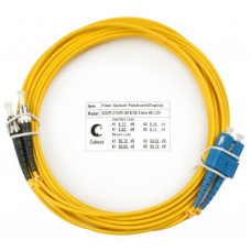 Шнур оптический duplex SC-ST 9/125 sm 7м LSZH Cabeus FOP(d)-9-SC-ST-7m