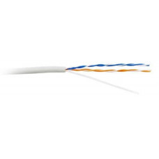 Кабель витая пара (UTP), категория 5e, 2 пары, одножильный (solid), внутренний (indoor), PVC Hyperline UTP2-C5E-SOLID-GY (500м)