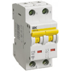Выключатель автоматический 2P 6A (тип C) IEK ВА47-60 2P 6A (MVA41-2-006-C)