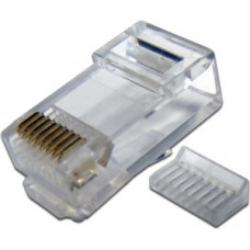 Коннектор RJ45 UTP 8P8C, cat.5e, со вставкой TWT TWT-PL45-8P8C-5EV