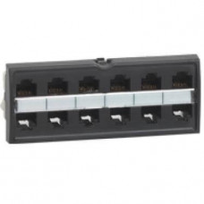 Блок-вставка 6хRJ45 кат. 5e для патч-панели LEGRAND 033554