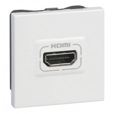 Розетка аудио и видео Mosaic HDMI 2 модуля белый Legrand 078768