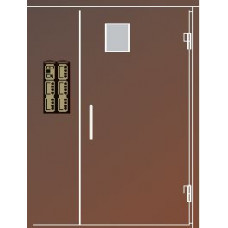 Блок дверной наружный стальной Vizit-ДСНМЦ-14-Пр-С1