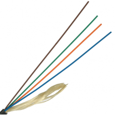 ВО кабель одномодовый универсальный 4 волокна FTTH Drop FRP нг(А)-HF OS2 Ultra черный (LAN-OFC-FUMF4-SU-HF) LANMASTER