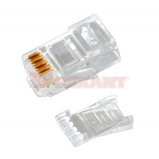 Джек RJ-45 8P8C CAT 6 со вставкой (50шт/уп) REXANT 05-1031