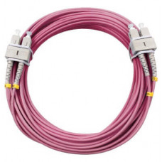 Шнур оптический duplex SC-SC 50/125 mm OM4 25м LSZH Cabeus FOP-50-OM4-SC-SC-25m