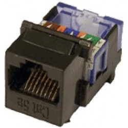 Вставка Keystone RJ-45, категория 5e, черная, без инструмента LANMASTER LAN-TK45UTP5E-BK
