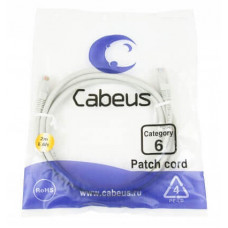 Шнур коммутационный 2xRJ-45/8P8C U/UTP кат.6 (1.5 м) Cabeus PC-UTP-RJ45-Cat.6-1.5m
