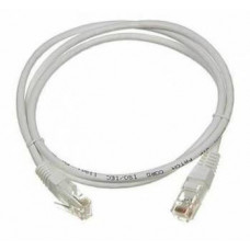 Патч-корд RJ45 - RJ45, 4 пары, UTP, категория 6, 5 м, серый TWT TWT-45-45-5.0/6-GY