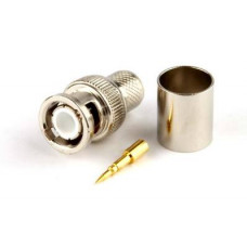 Разъем BNC для кабеля RG-213, обжимной Hyperline CON-BNC-M-RG213-CR