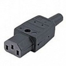 Разъем для кабеля питания (мама) 220В, 10A Hyperline CON-IEC320C13