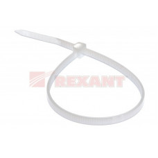 Хомут-стяжка нейлоновый 4х250 мм белый (100шт/уп) REXANT 07-0250