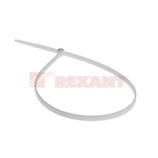 Хомут-стяжка нейлоновый 5х500 мм белый (100шт/уп) REXANT 07-0500