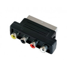 Переходник SCART - 4 гнезда RCA (10шт/уп) REXANT 17-1061