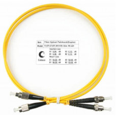 Шнур оптический duplex FC-ST 9/125 SM 1 м LSZH Cabeus FOP(d)-9-FC-ST-1M