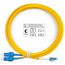 Шнур оптический duplex LC-SC 9/125 sm 3м LSZH Cabeus FOP(d)-9-LC-SC-3m