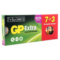 Батарея (10шт) GP Extra Alkaline 24AX LR03 AAA