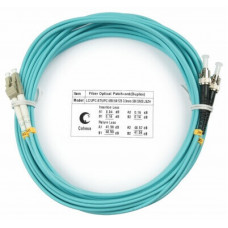 Шнур оптический duplex LC-ST 50/125 mm OM3 5м LSZH Cabeus FOP-50-LC-ST-5m